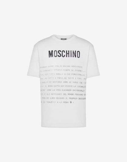 T-Shirt Moschino "Message Print" uomo