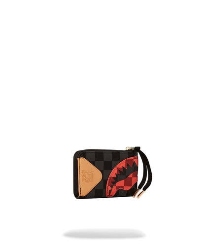 Portafoglio Sprayground nero evil triple decker zip-out wallet