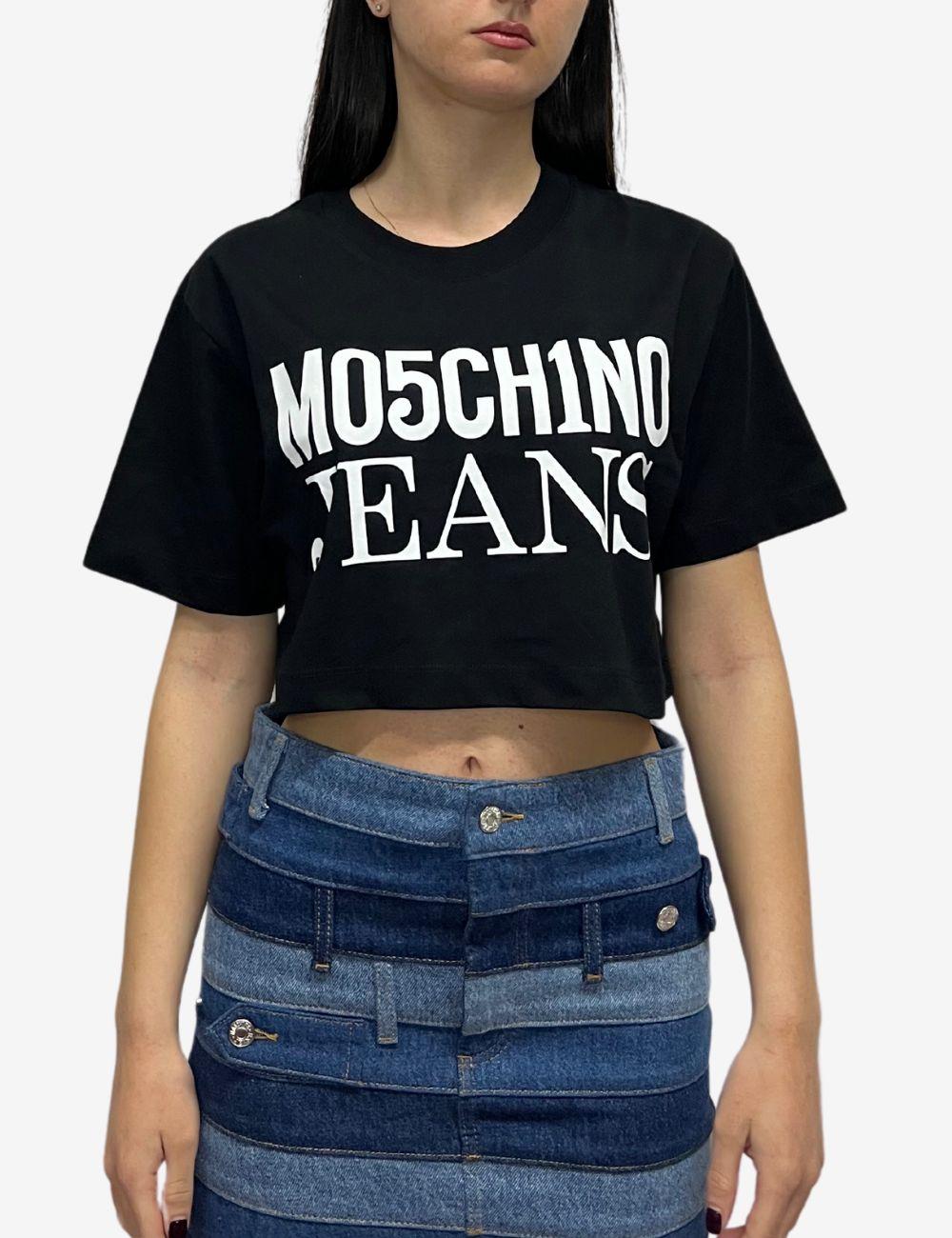 T-Shirt Moschino jeans modello crop donna