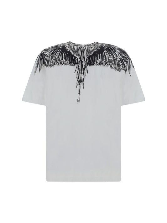 T-Shirt Marcelo Burlon "Icon wings white chrome" uomo