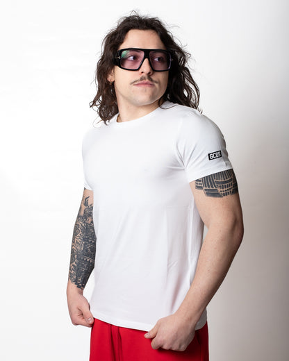 T-Shirt GCDS classic fit con logo a contrasto uomo