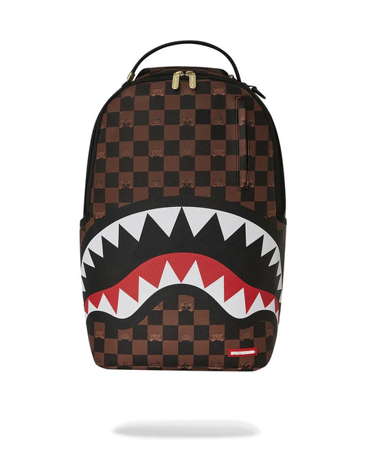 Zaino Sprayground marrone peeking character check backpack