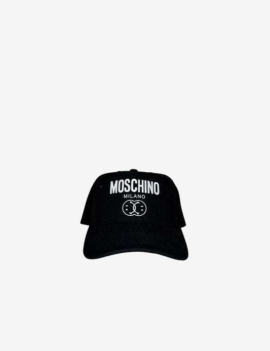 Cappello con visiera Moschino in canvas