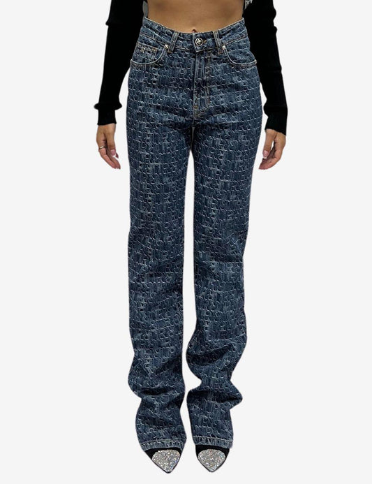 Jeans John Richmond con logo jacquard donna