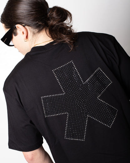 T-Shirt Comme des Fuckdown "Logo Strass" uomo