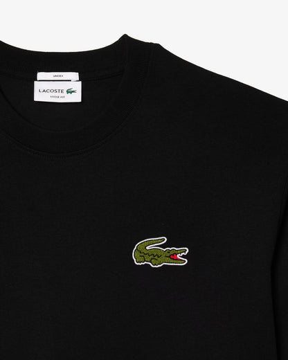 T-Shirt Lacoste con maxi coccodrillo in spugna