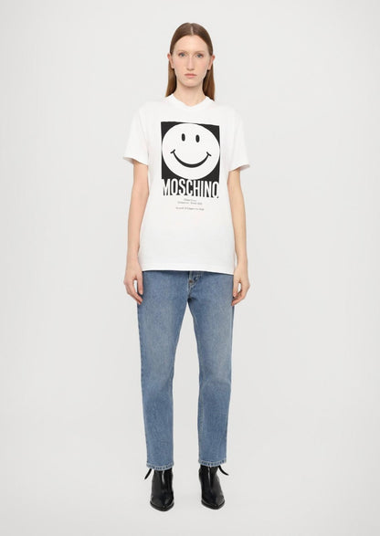 T-Shirt Moschino con maxi stampa "Smiley"