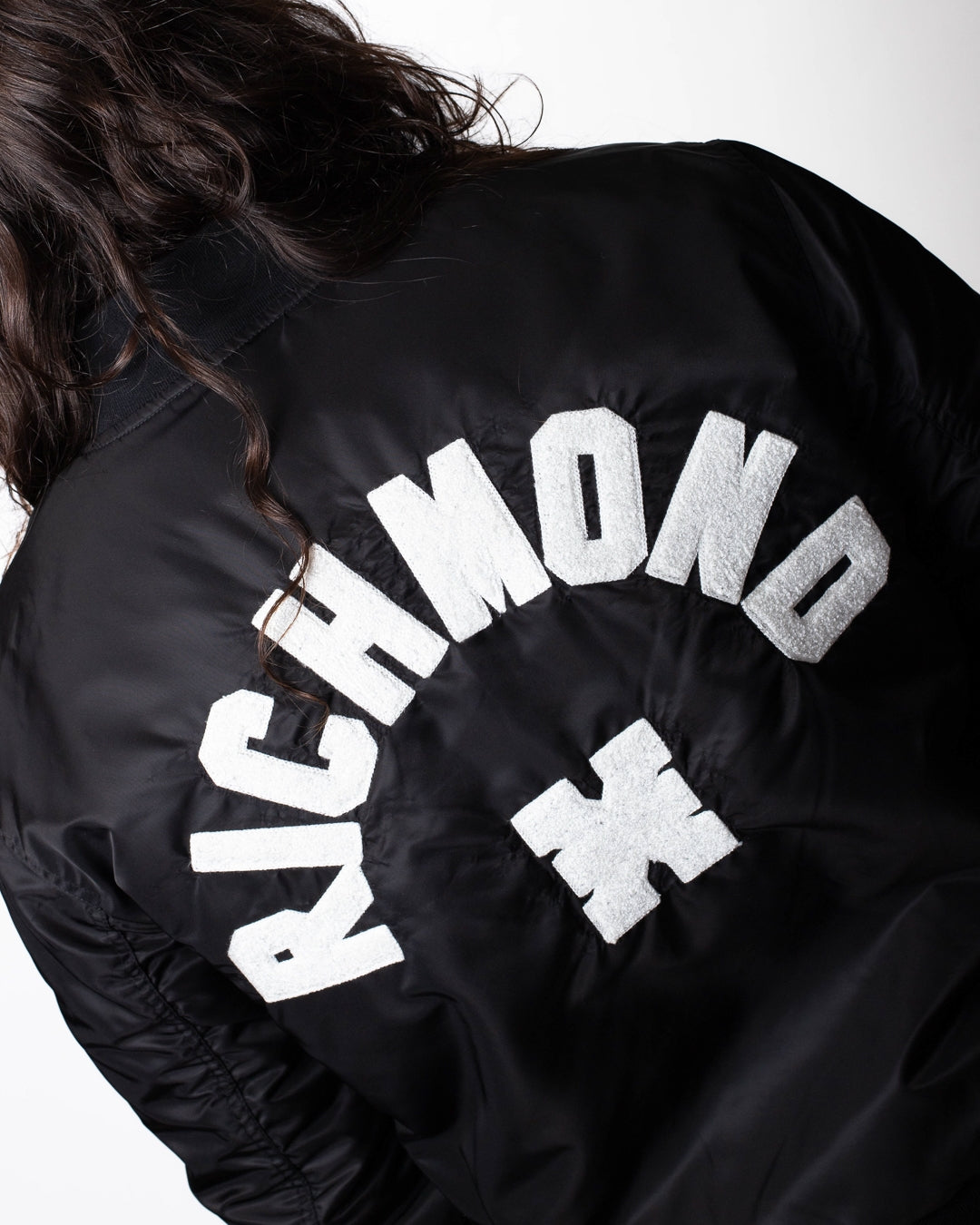 Giubbotto Richmond X bomber con logo in rilievo uomo