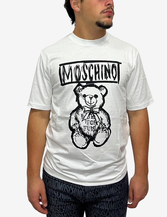 T-Shirt Moschino maxi logo Teddy Bear uomo