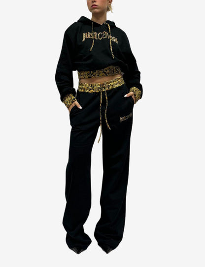 Pantalone Just Cavalli con logo in strass donna