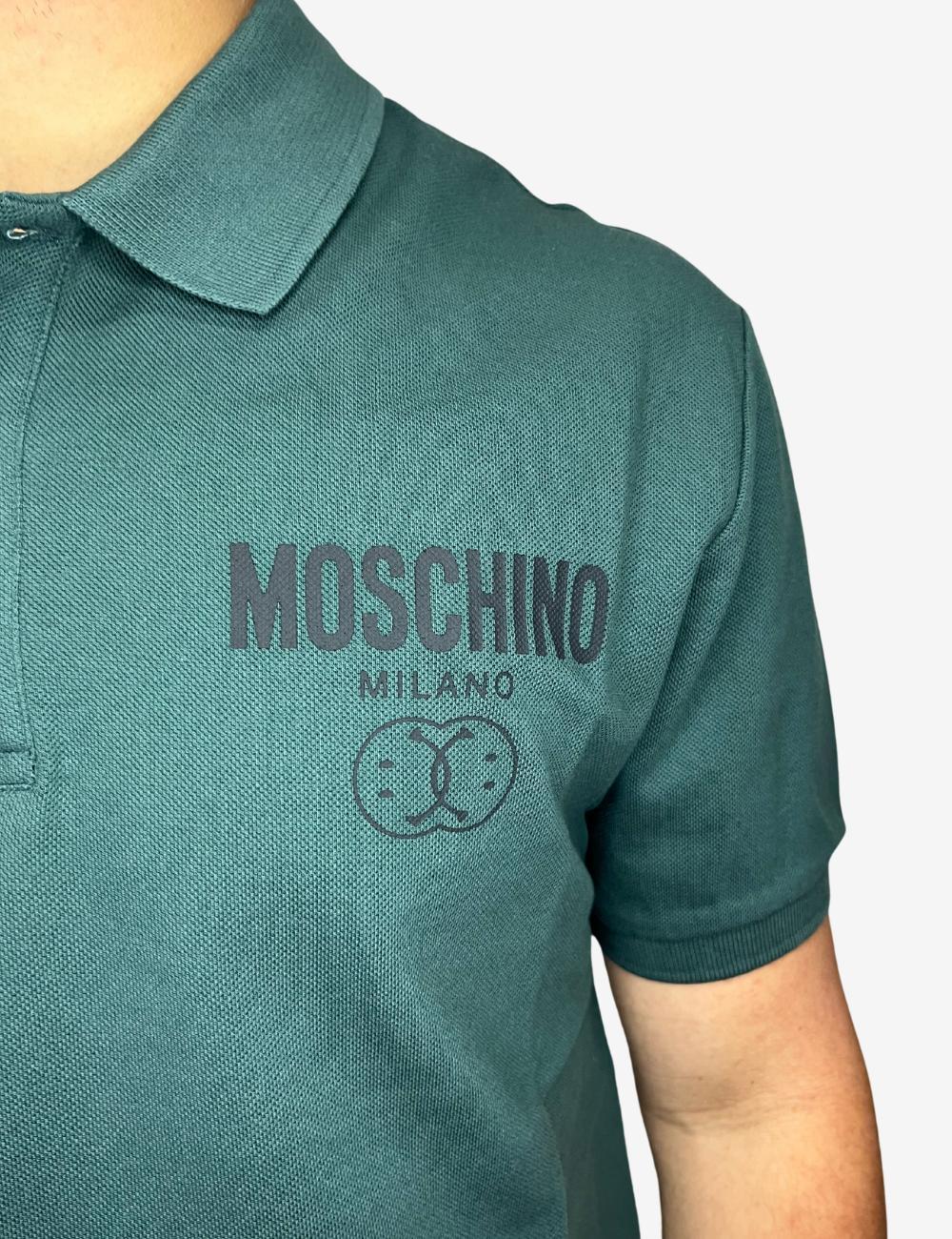 Polo Moschino con stampa "Smiley" uomo