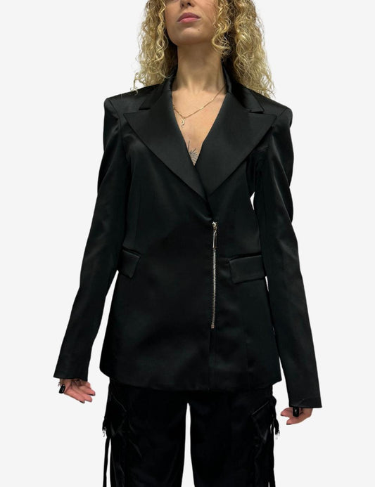 Giacca blazer Jayci' in raso con zip donna