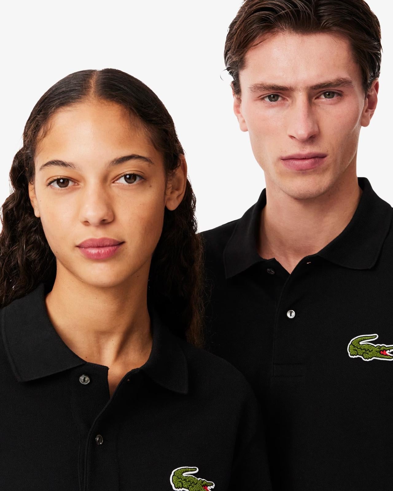 Polo Lacoste "Loose Fit Piquet" maxi badge uomo