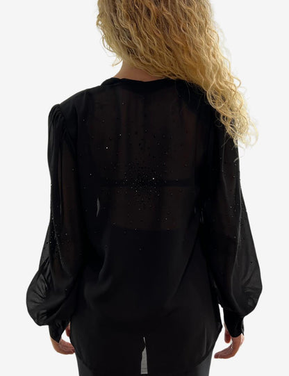 Blusa Nenette con strass donna