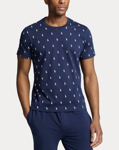 T-Shirt Polo Ralph Lauren con logo all-over uomo