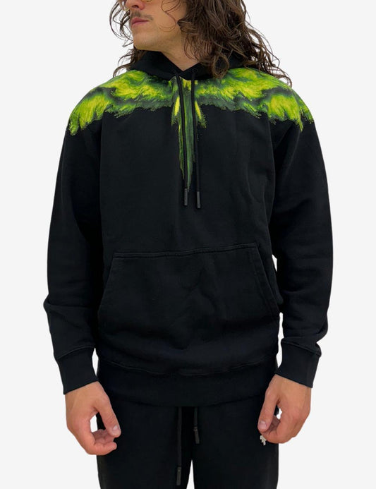 Felpa Marcelo Burlon "Colordust wings" con cappuccio uomo