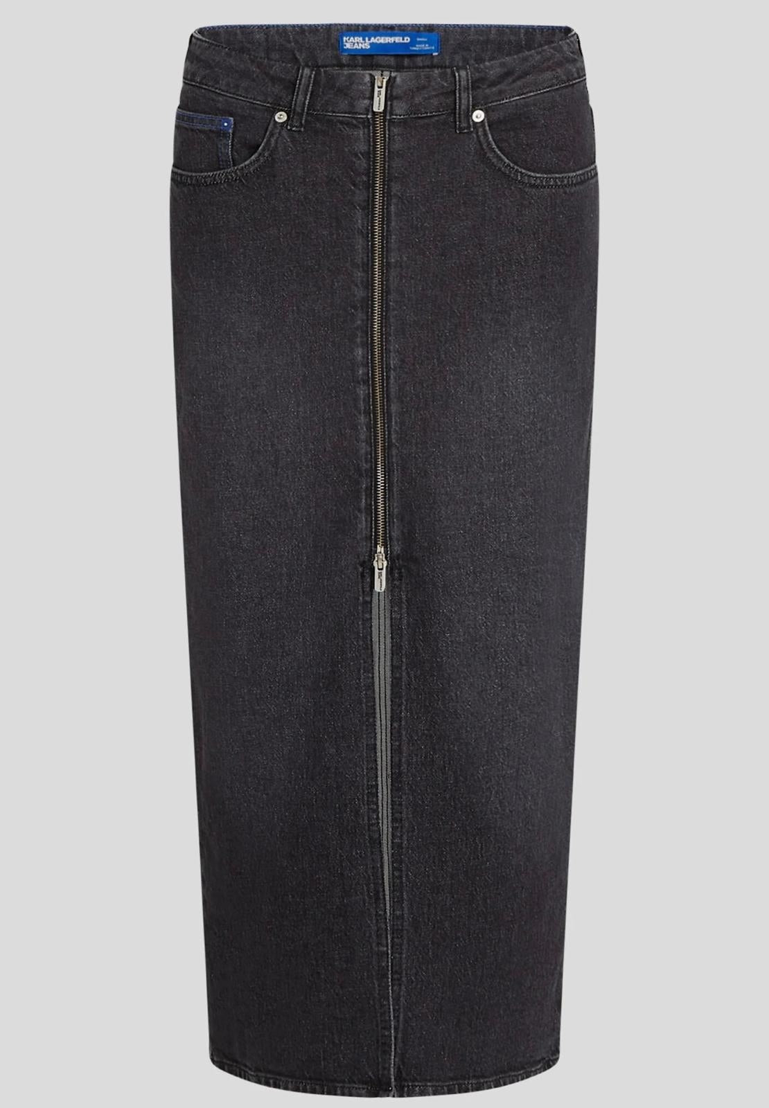 Gonna Karl Lagerfeld Jeans in denim con zip donna