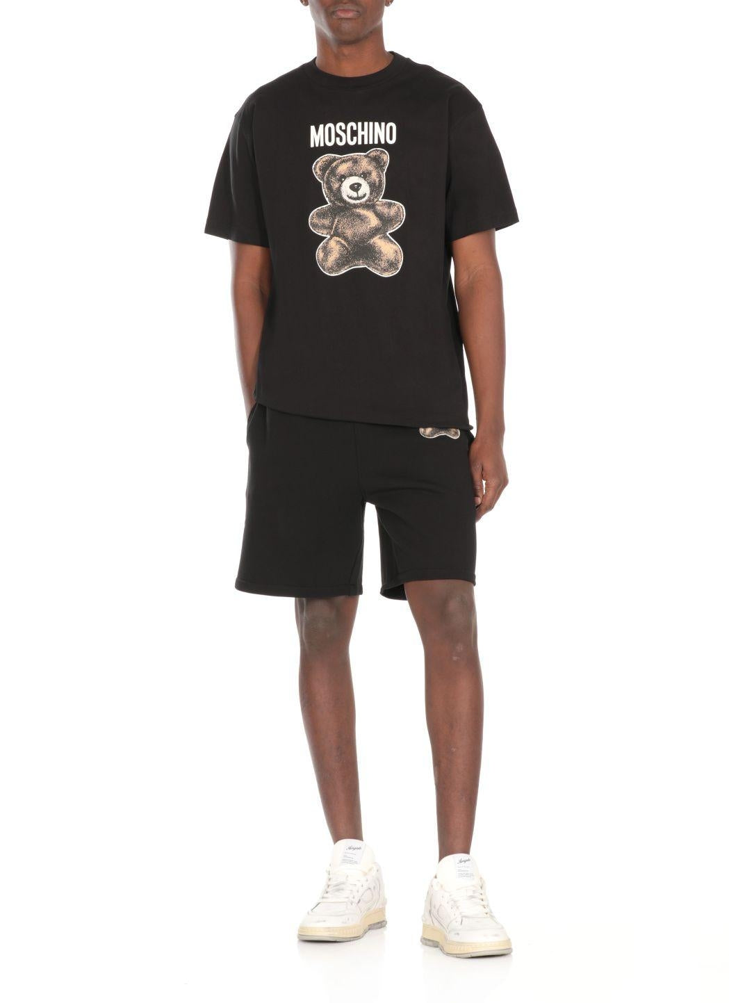 Bermuda Moschino "Teddy Bear" e logo uomo