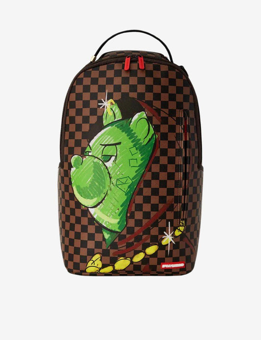 Zaino Sprayground marrone sip fade away hoodie dlxsv backpack