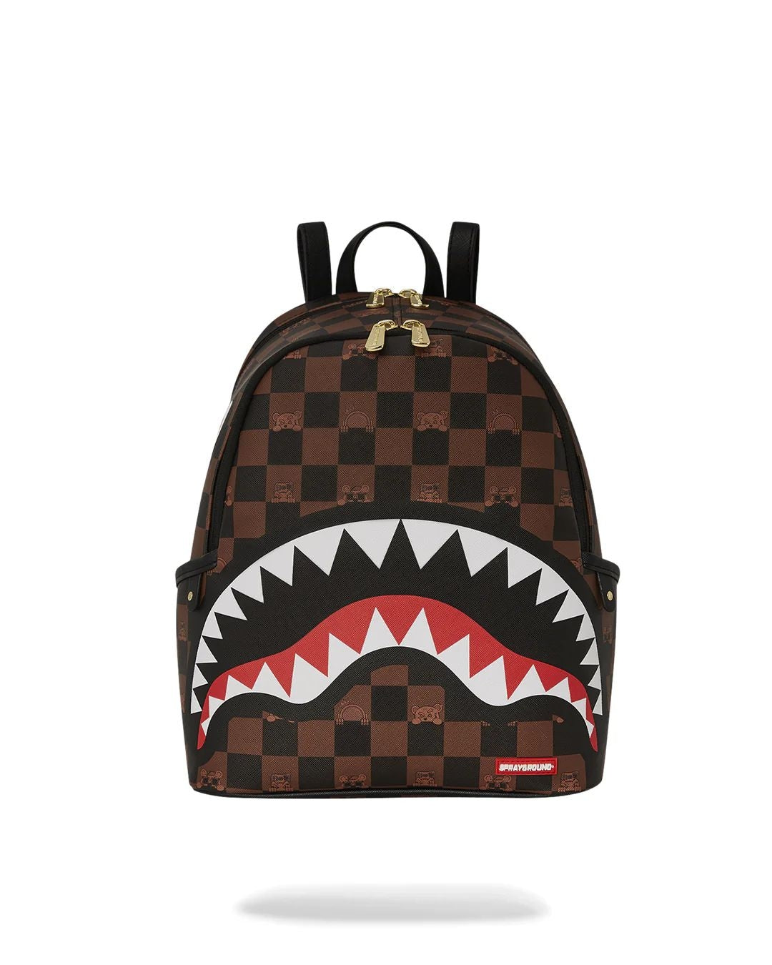 Zainetto Sprayground marrone peeking character check savage backpack