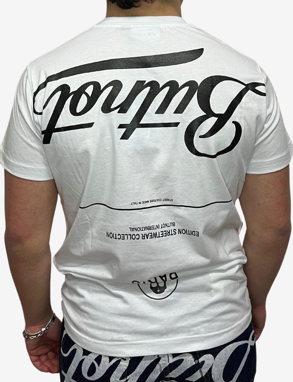 T-Shirt Butnot con stampa all-over uomo