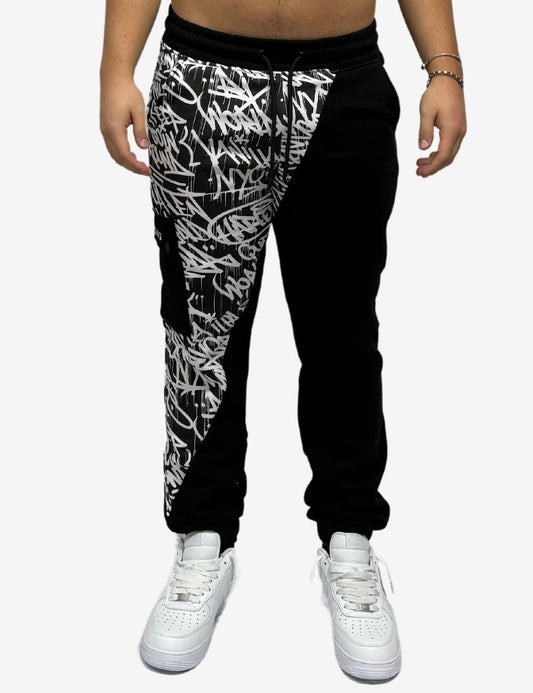 Pantalone bicolor con tasca logata SPRAYGROUND