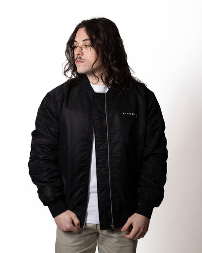 Giubbotto Richmond X bomber con logo in rilievo uomo