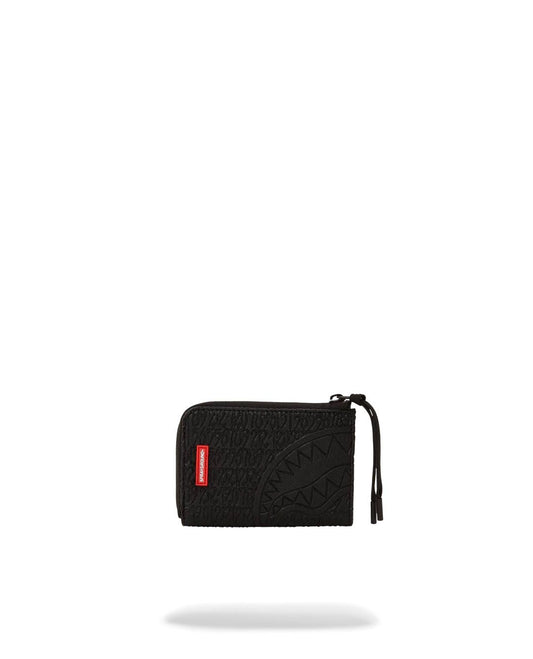 Portafoglio Sprayground nero vato type zip-out wallet