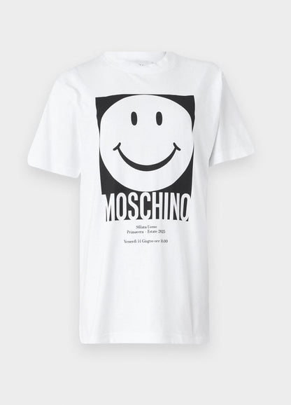 T-Shirt Moschino con maxi stampa "Smiley"